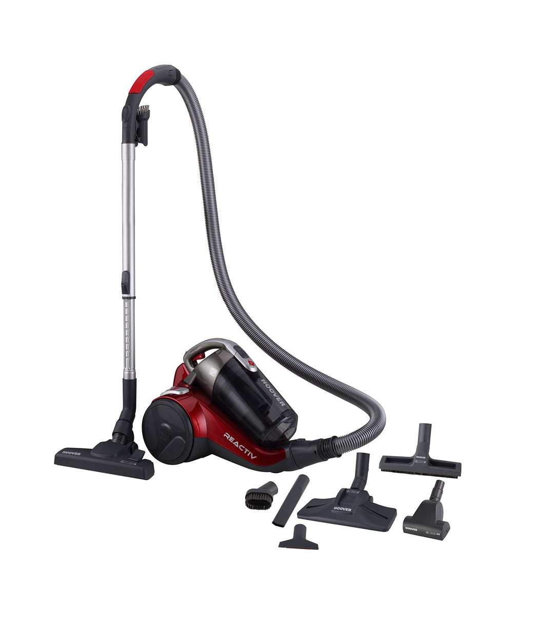 HOOVER Staubsauger Rc81_Rc25011 Grau, Metallisch, Rot