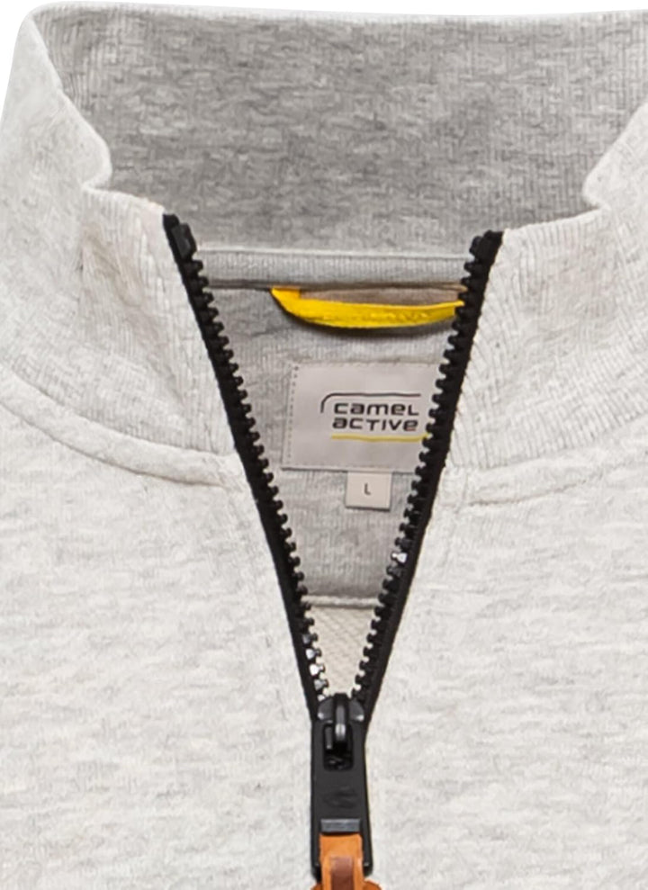 camel active Herren Pullover M Warm Light Grey Mela, M Warm Light Grey Mela