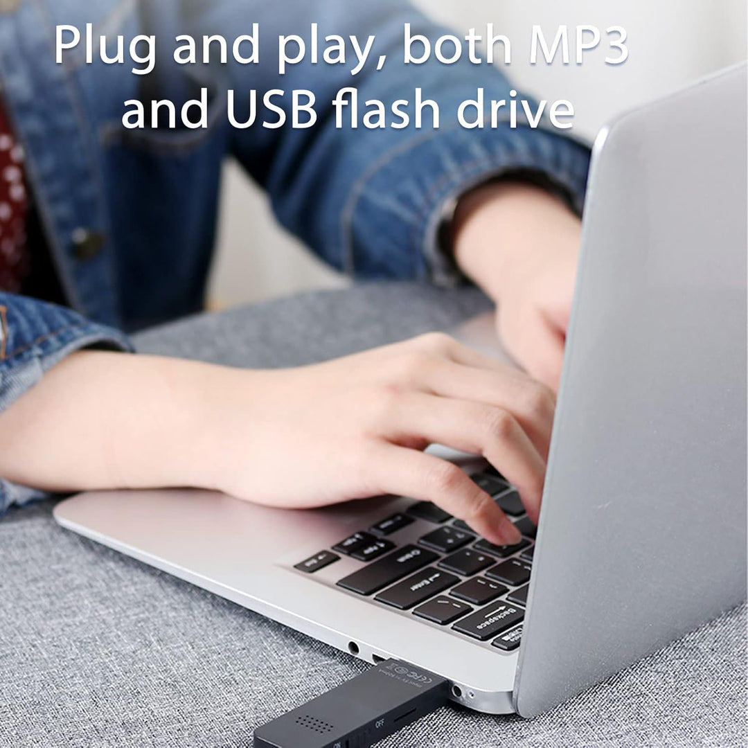 USB-Stick MP3-Player, 8 GB Musik-Player mit USB-Flash-Laufwerk, Tragbarer HiFi-MP3-Musik-Player mit