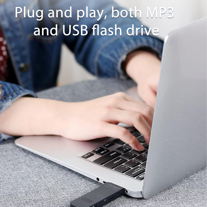 USB-Stick MP3-Player, 8 GB Musik-Player mit USB-Flash-Laufwerk, Tragbarer HiFi-MP3-Musik-Player mit