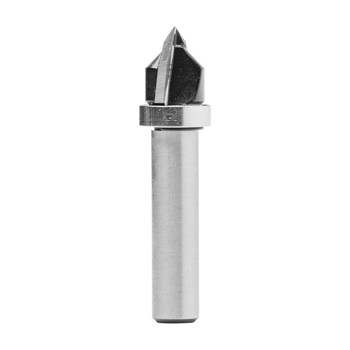 ENT 12180 V-Nutfräser und Schriftenfräser HW, Schaft (S) 8 mm, Durchmesser (D) 12 mm, NL 12 mm, E 90