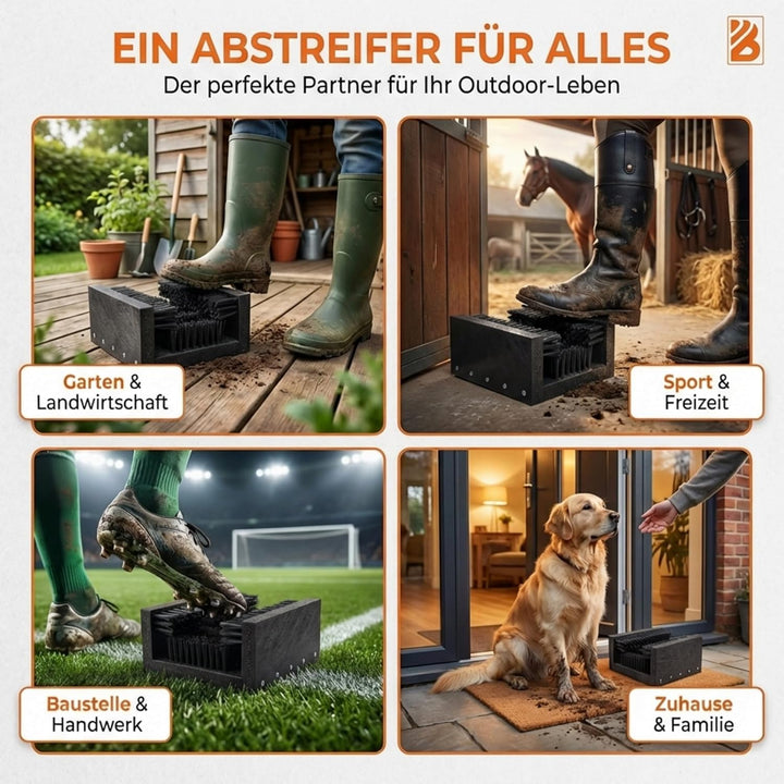 Borstelshop Schuhabstreifer Kunststoff - Fussabtreter Aussenbereich - Fussabtreter Aussen - Robuster
