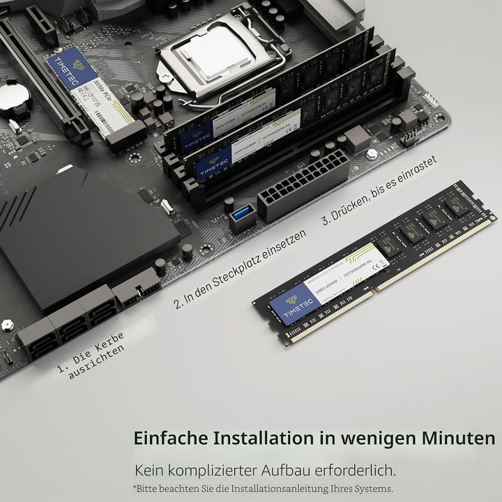 Timetec Premium 32GB KIT(4x8GB) DDR3L / DDR3 1600 MHz (DDR3L-1600) PC3L-12800 / PC3-12800 Non-ECC Un