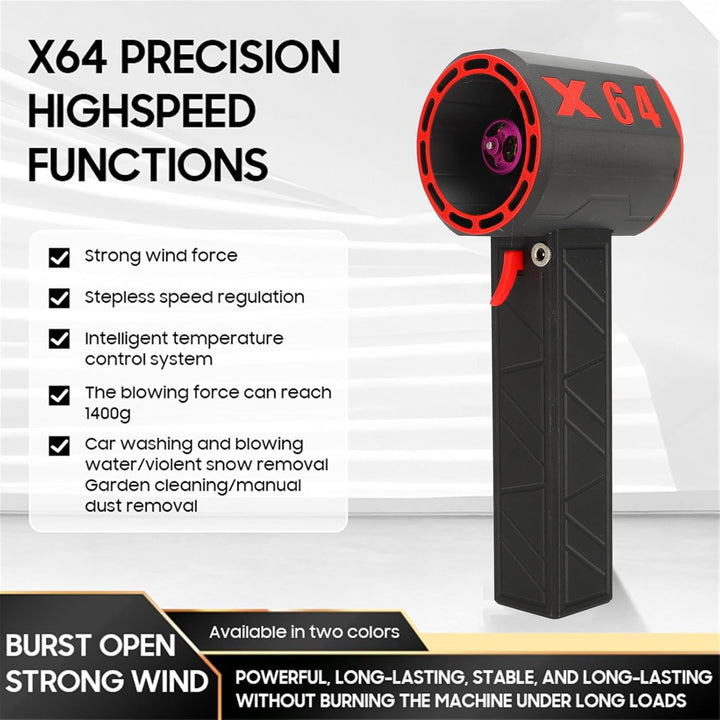 2024 Thunder Jet Dry, Batterie 8000 MAh Autotrockner, 180000 U/min Autotrockner Luftgebläse, 11 Blat