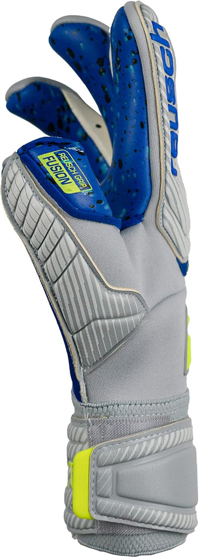 Reusch Herren Attrakt Guardian Unisex Torwarthandschuhe mit Innennaht Schnitt und Grip Fusion Belag,