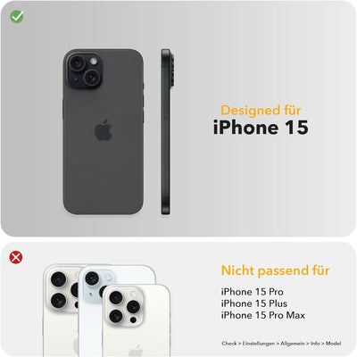 Woodcessories - BioCase, Magnetische Handyhülle für iPhone 15 kompatibel mit MagSafe, Hülle mit Magn