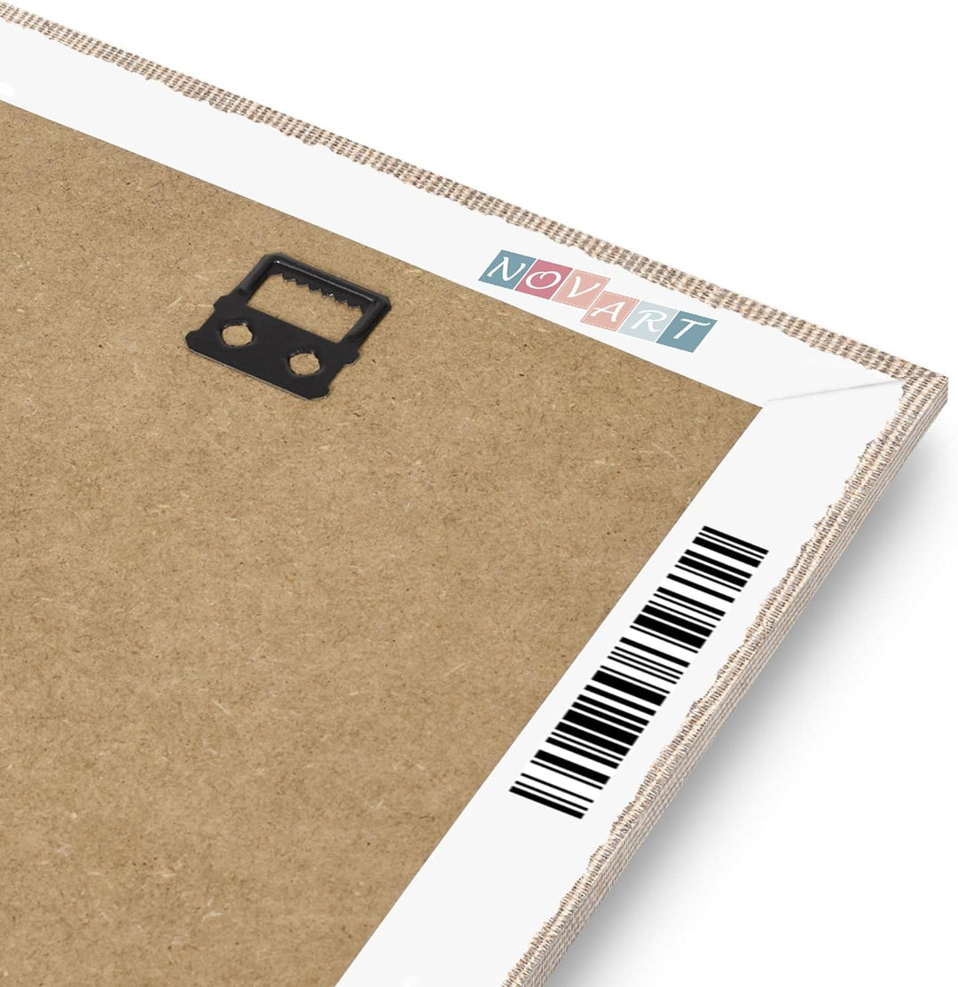 Novart Bilder Set - AUFHÄNGFERTIG - KEIN EXTRA RAHMEN BENÖTIGT - Löwen Liebe Home Modern Beige - Woh