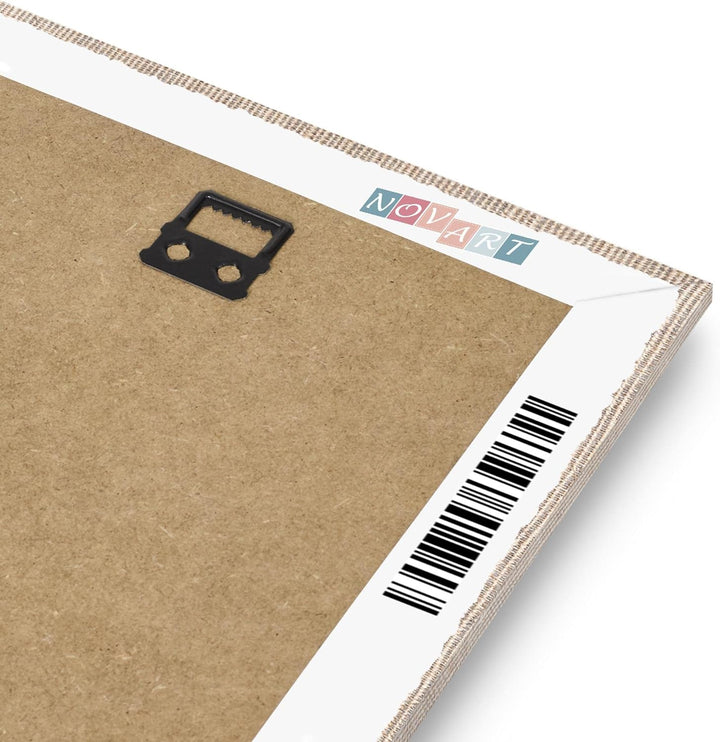Novart Bilder Set - AUFHÄNGFERTIG - KEIN EXTRA RAHMEN BENÖTIGT - Löwen Liebe Home Modern Beige - Woh