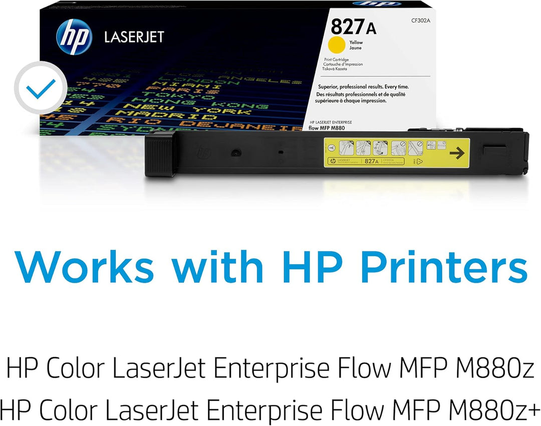 HP 827A (CF302A) Gelb Original Toner für HP Color Laserjet Enterprise Flow M880, Gelb