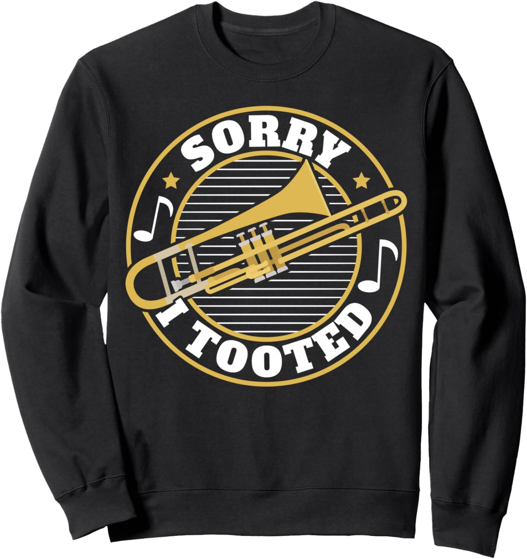 Posaune Outfit für Posaunenspieler Musikkapelle, Trompete Sweatshirt