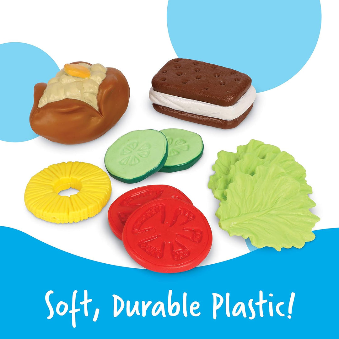 Learning Resources New Sprouts Frühstücks-, Lunch- und Dinner-Set Drei Mahlzeitenkörbe, Drei Mahlzei
