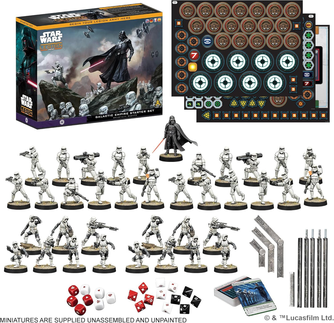 Asmodee, Star Wars: Legion – Galactic Empire Starter Set (Galaktisches Imperium-Starterset), Atomic