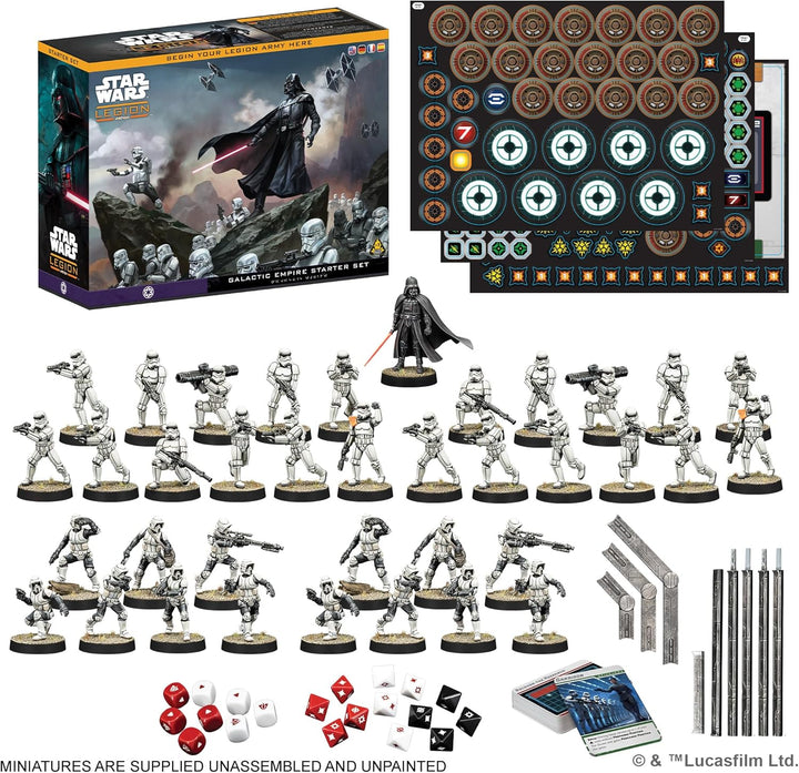 Asmodee, Star Wars: Legion – Galactic Empire Starter Set (Galaktisches Imperium-Starterset), Atomic
