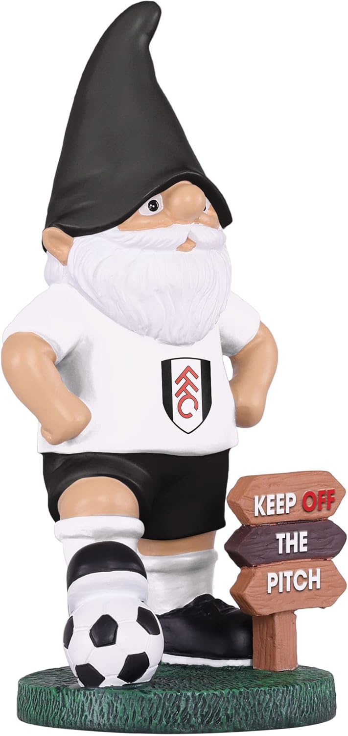 FOCO EPL Fulham Football Premier League Championship Keep Off The Pitch Gartenzwerg Ornament für dri
