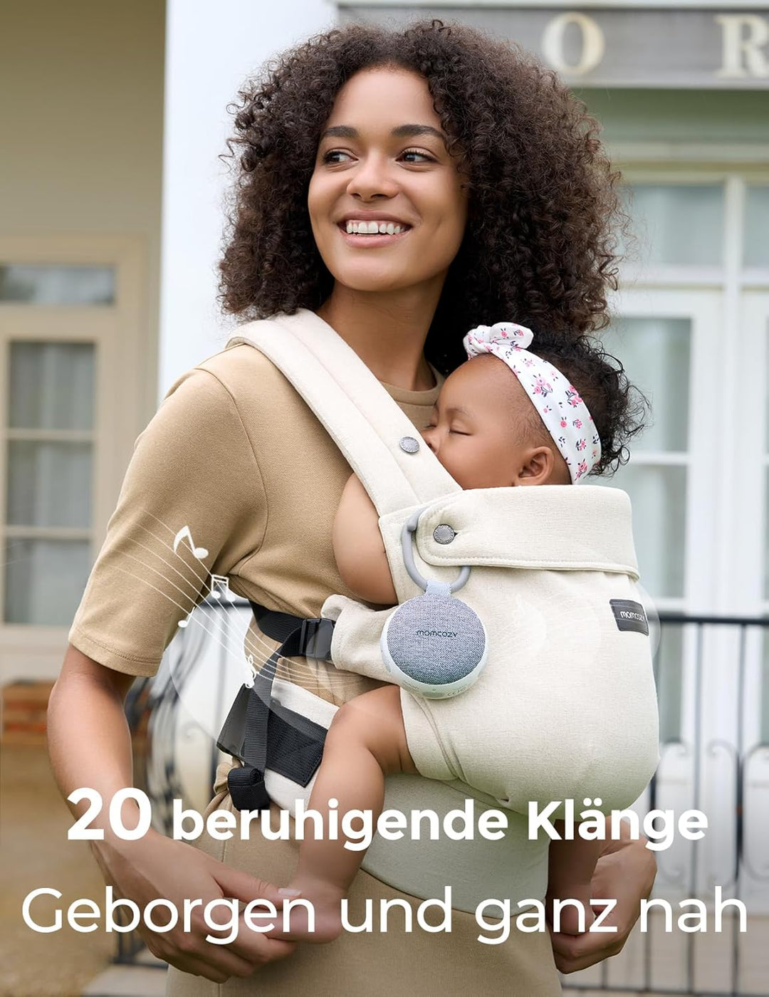 Momcozy WN06 Tragbare White Noise Machine Baby mit Nachtlicht – Weisses Rauschen Gerät für Neugebore