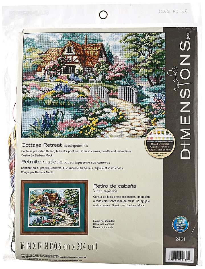 Dimensions Nadelkissenset, Cottage Retreat Ferienhaus, Zufluchtsrot, Ferienhaus, Zufluchtsrot