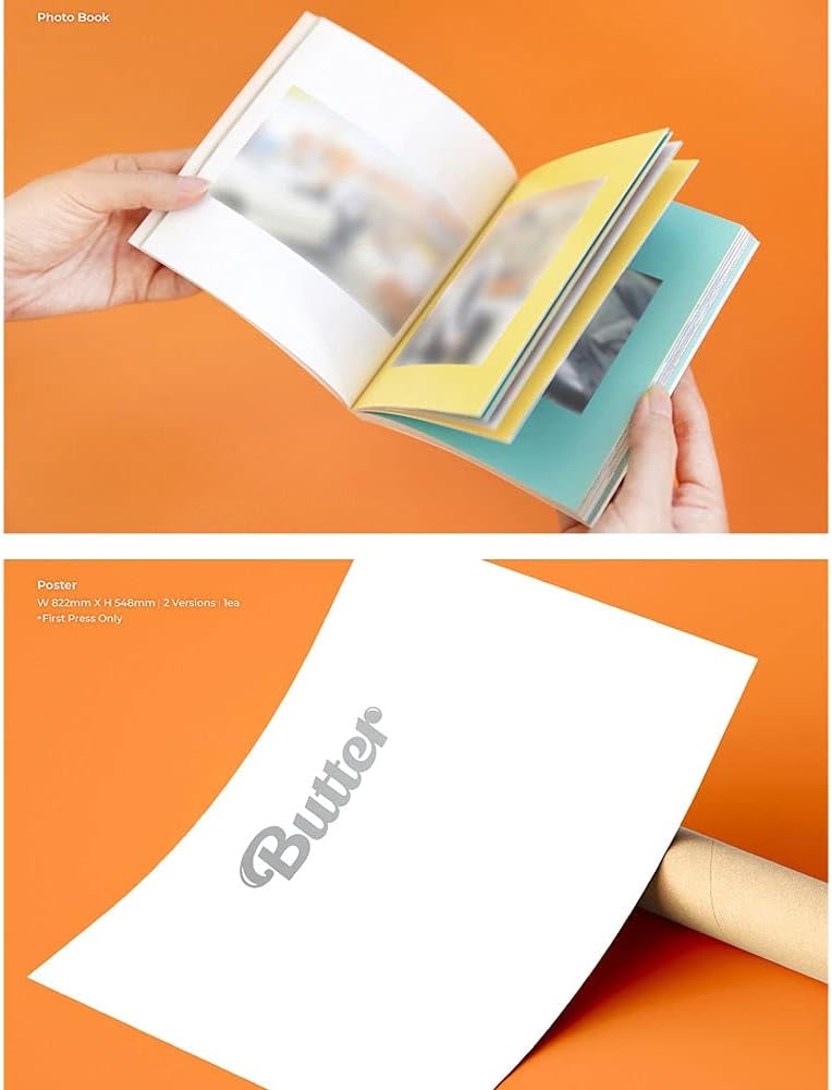 Bangtan Boys BTS BUTTER Album Cream version [with Extra Lenticular Photocard and Sticker] (Pre-Order