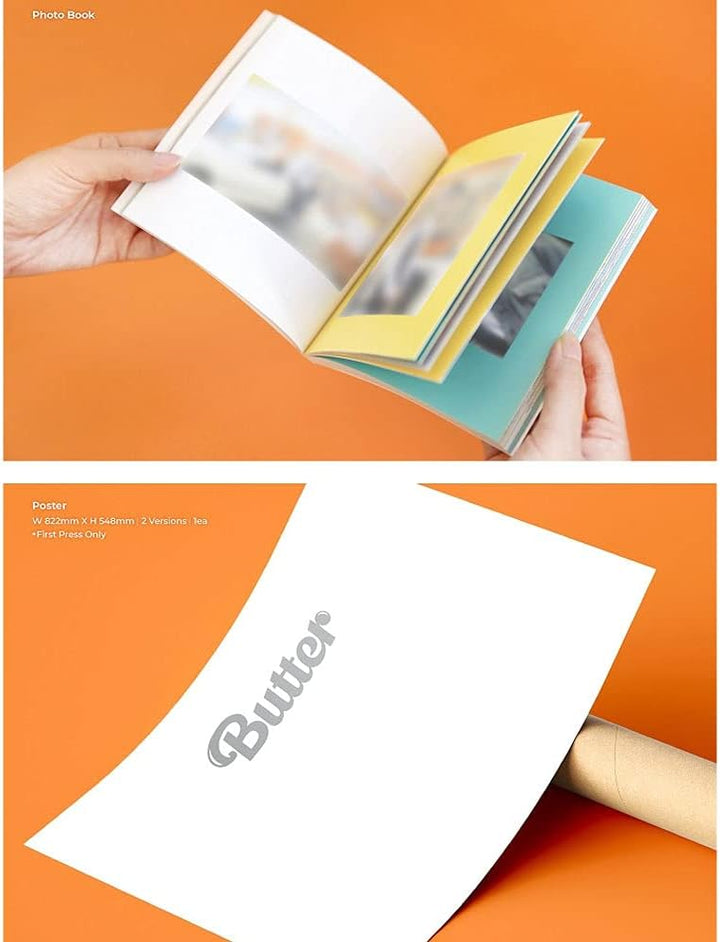 Bangtan Boys BTS BUTTER Album Cream version [with Extra Lenticular Photocard and Sticker] (Pre-Order