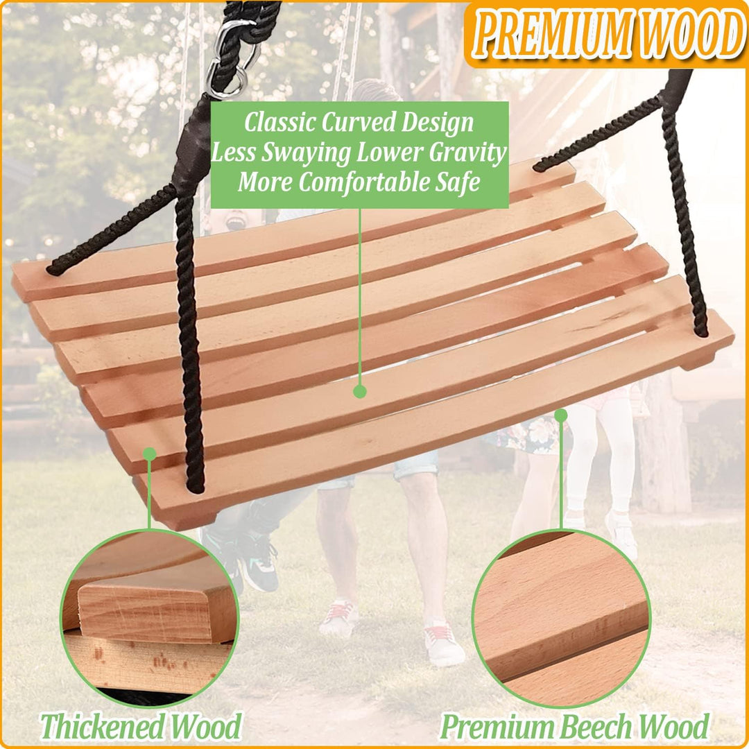 Schaukel Holz Erwachsene Kinder Brettschaukel Spielplatz Garten Schaukel Kinderschaukel mit Höhenver