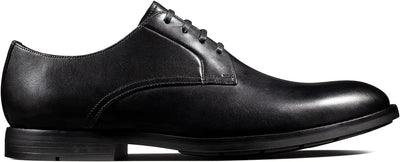 Clarks Herren Un Aldric Lace Derbys 42.5 EU Black Leather, 42.5 EU Black Leather