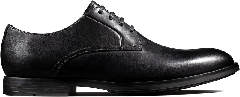 Clarks Herren Un Aldric Lace Derbys 42.5 EU Black Leather, 42.5 EU Black Leather