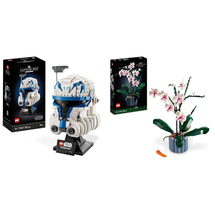 LEGO 75349 Star Wars Captain Rex Helm Set & 10311 Icons Orchidee Bundle mit Orchidee Set, Bundle mit