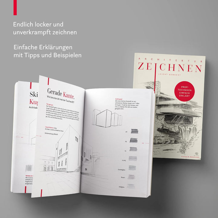 Architektur zeichnen leicht gemacht: Mit leicht verständlichen Anleitungen, vielen Übungen, Tipps un