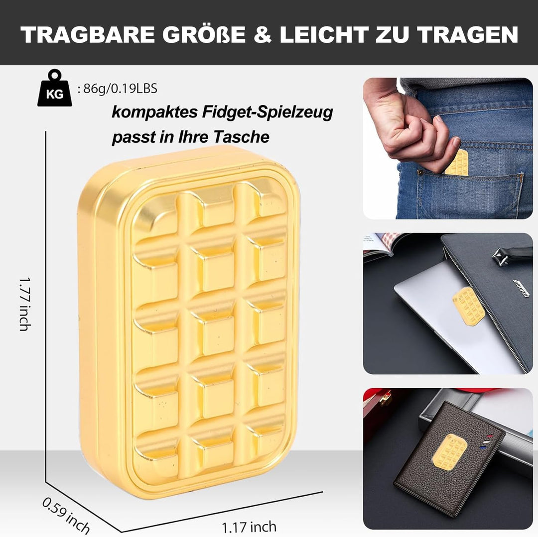 Vitoki Metall-Fidget-Slider für Erwachsene, magnetisches Fidget-Spielzeug mit All-Slide zur Linderun