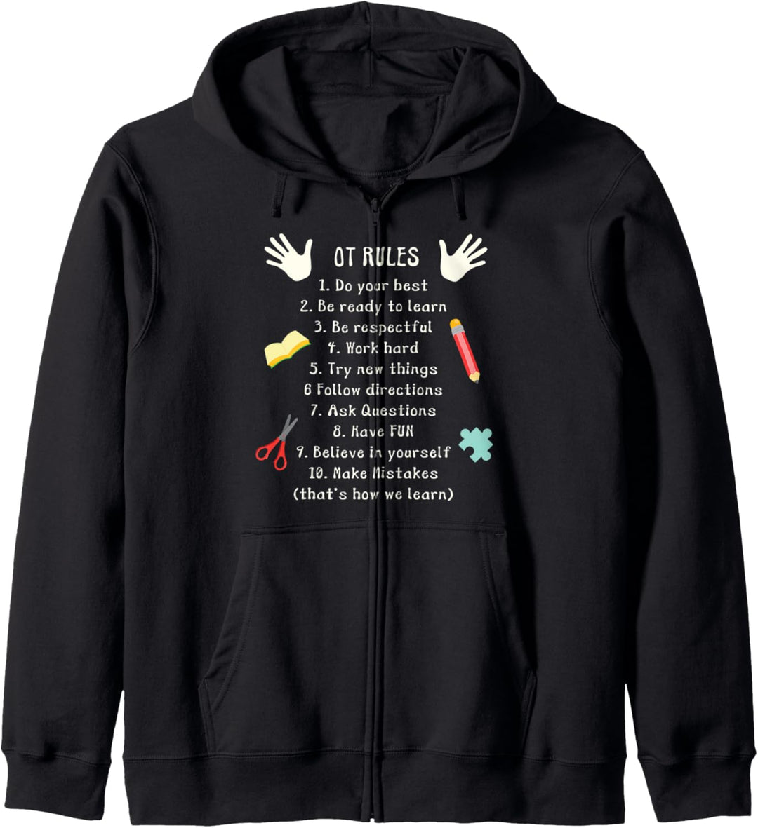OT Rules Occupational Therapy Gift Therapist Kapuzenjacke