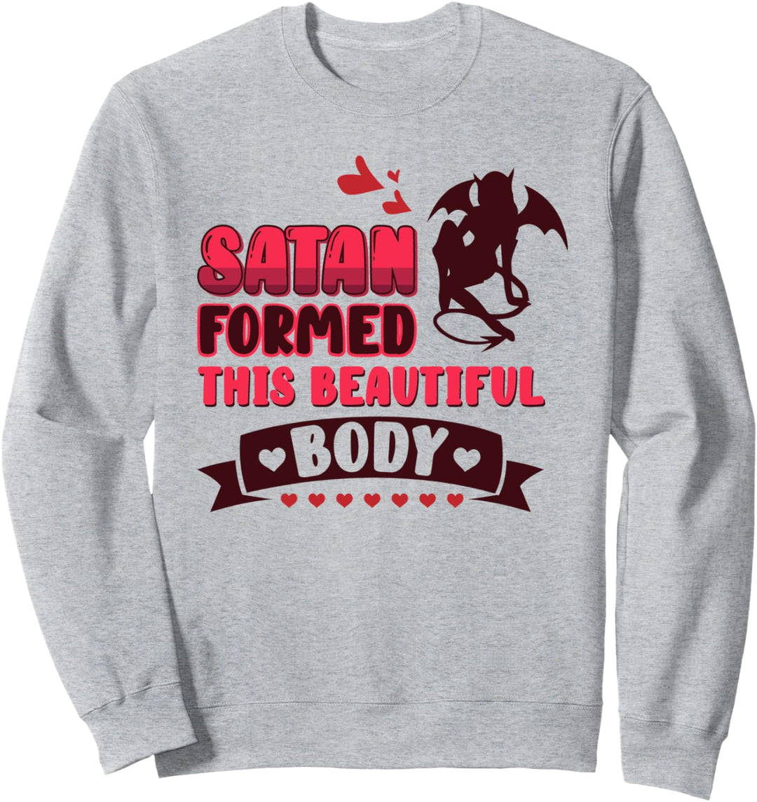Satanismus Goth Hail Satan Beautiful wh Sweatshirt