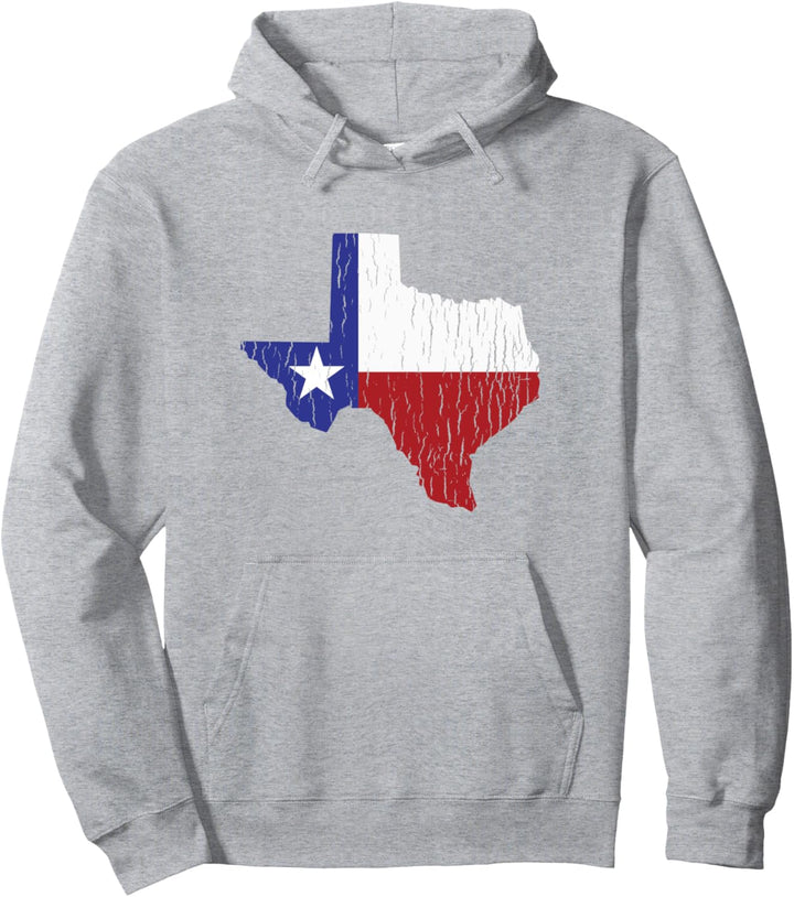 Texas United States Vintage Distressed TX State Flag Pullover Hoodie