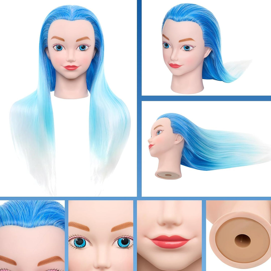 NEVERLAND Professionelle Frisur 20 inch 100% Synthetisches Haar Training Kopf Ein menschliches Model