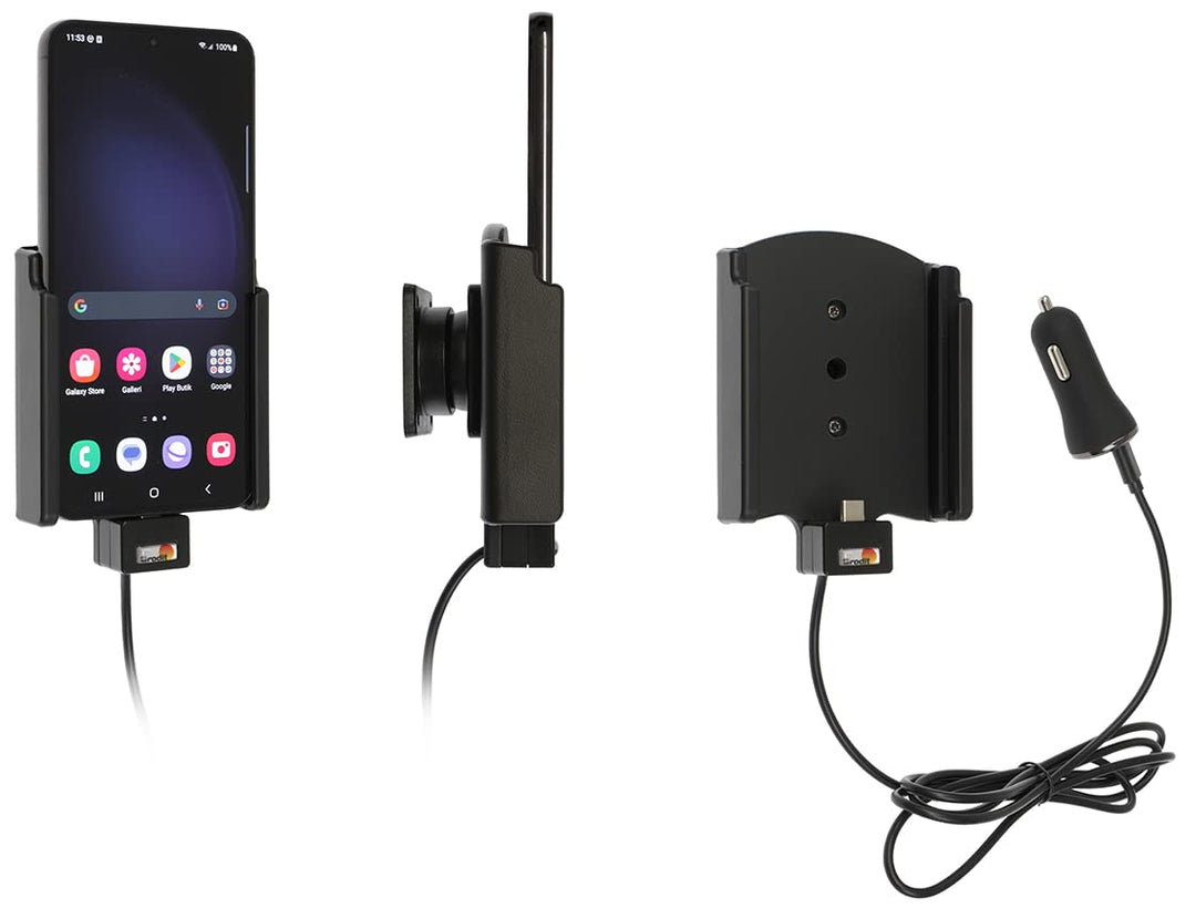 Brodit Gerätehalter 721345 | Made IN Sweden | mit Ladefunktion für Smartphones - Samsung Galaxy S23+