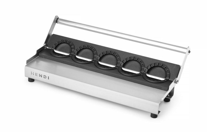 HENDI Teigtaschenformer, für die Zubereitung von 5 Teigtaschen oder Knödel auf einmal, Teflon™ Antih