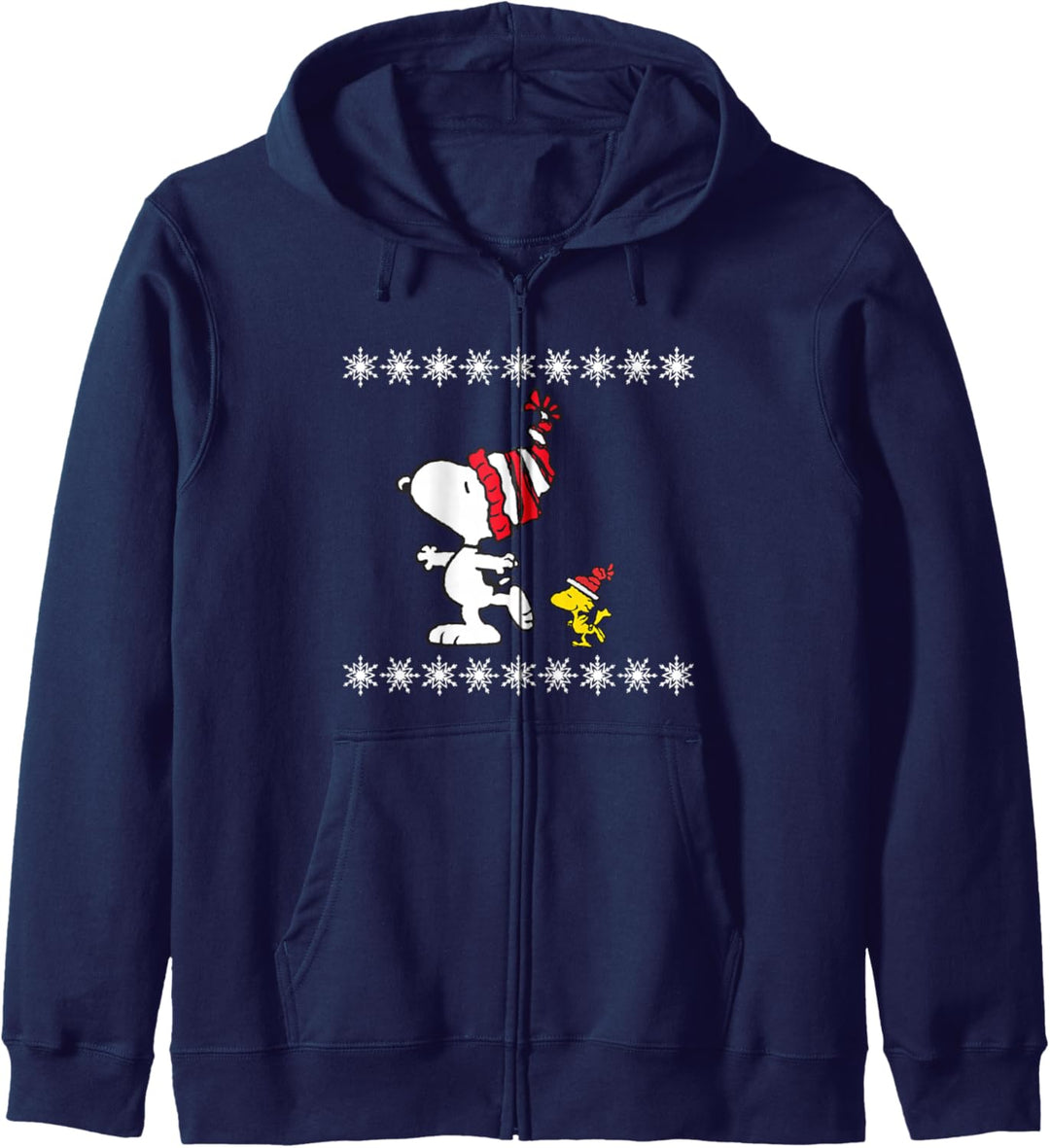 Peanuts Snoopy and Woodstock Feiertags-Skate Kapuzenjacke