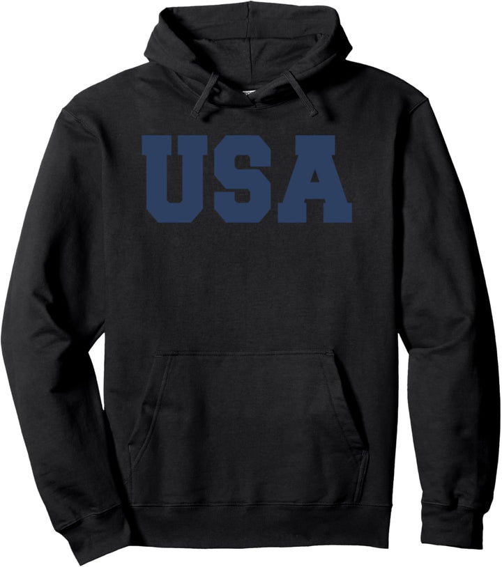 Trendy USA Text Pullover Hoodie