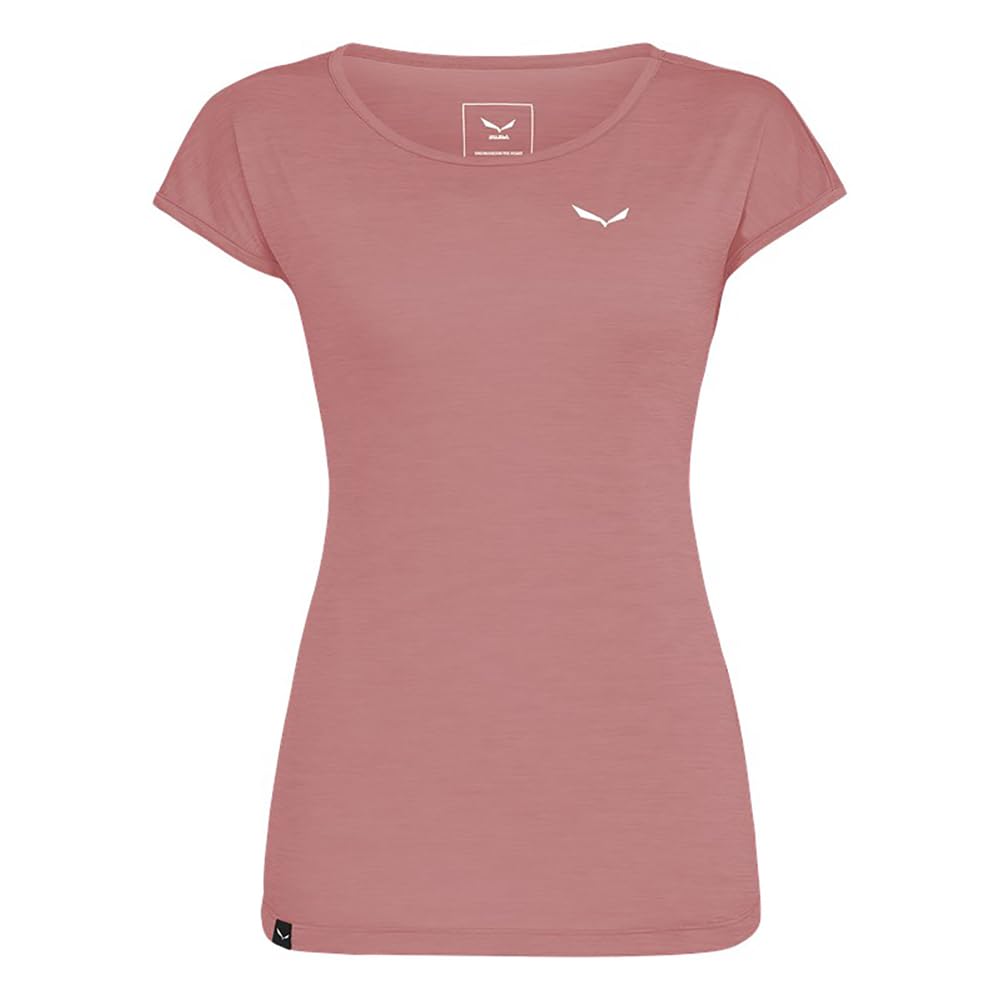 Salewa PUEZ Melange Dry S/S Tee XXL Desert Pink Melange, XXL Desert Pink Melange