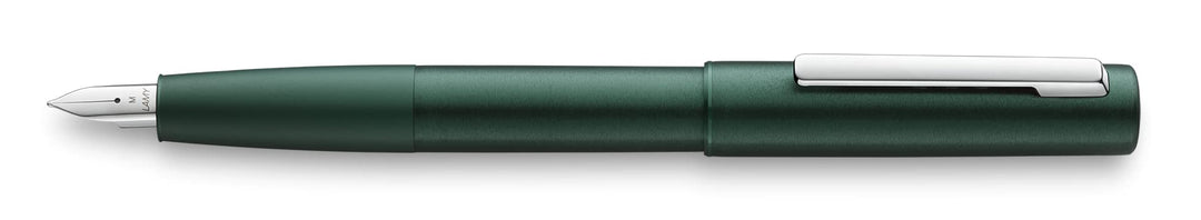 LAMY 1234746 aion Füllhalter 77 – Moderner Füller in der Farbe Dunkelgrün aus einem nahtlos aus Alum