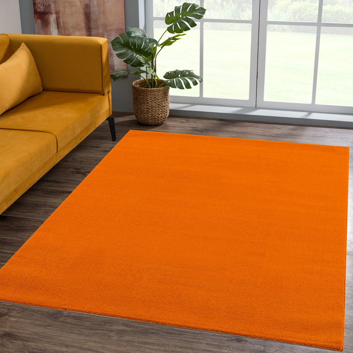 SANAT Kurzflor Teppich Wohnzimmer - Uni Modern Teppiche fürs Schlafzimmer, Arbeitszimmer, Büro, Flur