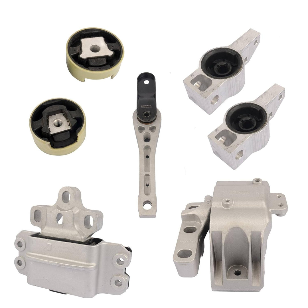 Flynsu Motorlager Querlenkerlager Komplett Kompatibel mit A3 Go-lf 1K0 199 867 Q 1K0 199 868 Q 1J0 1