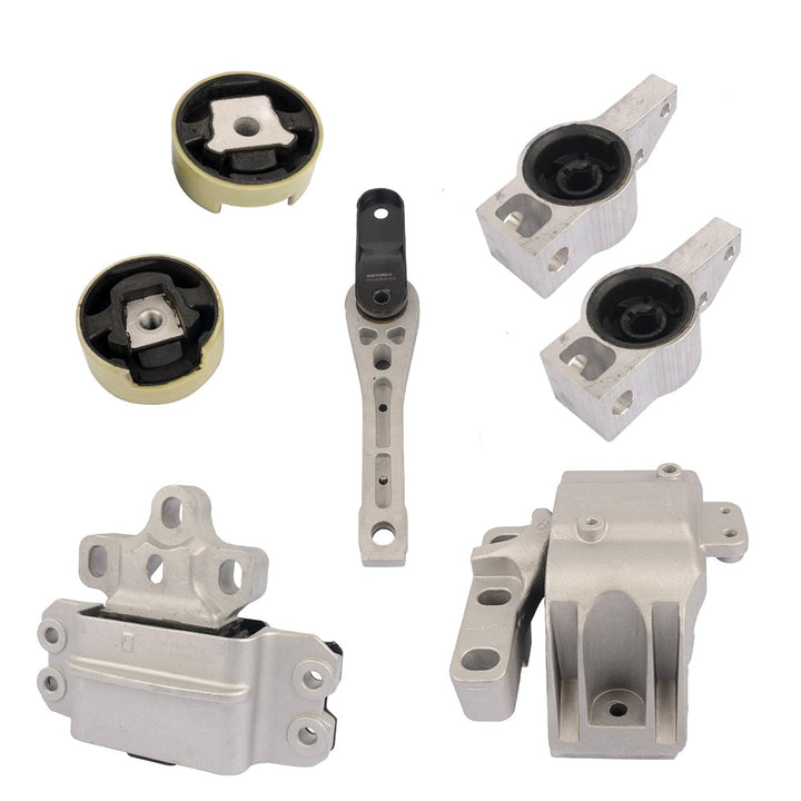 Flynsu Motorlager Querlenkerlager Komplett Kompatibel mit A3 Go-lf 1K0 199 867 Q 1K0 199 868 Q 1J0 1