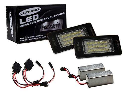 LETRONIX SMD LED Kennzeichenbeleuchtung Module kompatibel mit Q3 / Q5 / A1 / A3 / A4 / A5 / A6 / A7