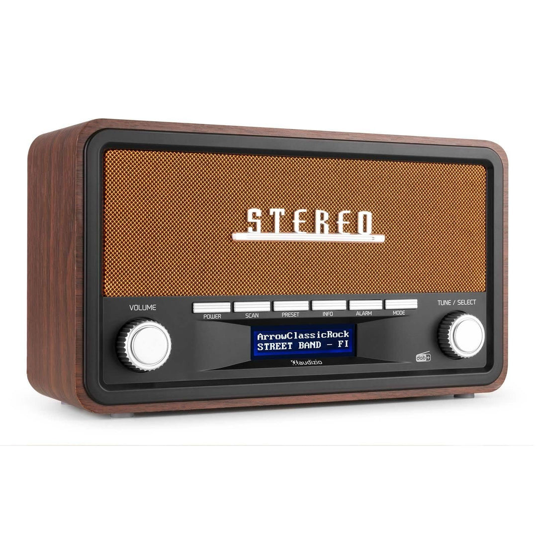Audizio Foggia, Retro Radio, DAB Plus Radio, Bluetooth, Alarmfunktion, Radiowecker, Nostalgie Radio,
