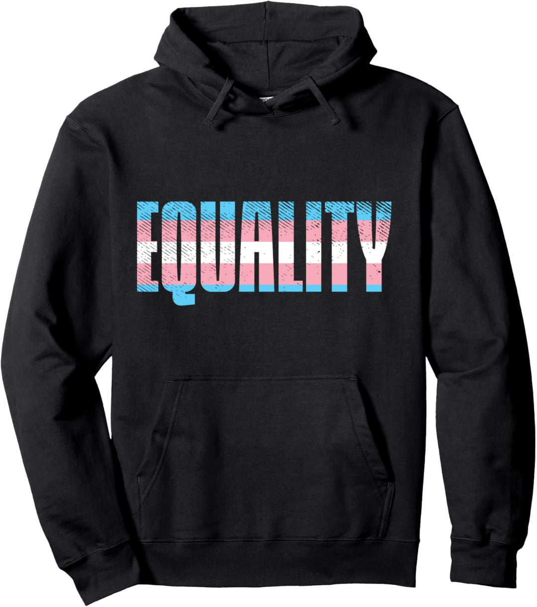 Equality Transgender Transsexual Trans Pride Flag Pullover Hoodie