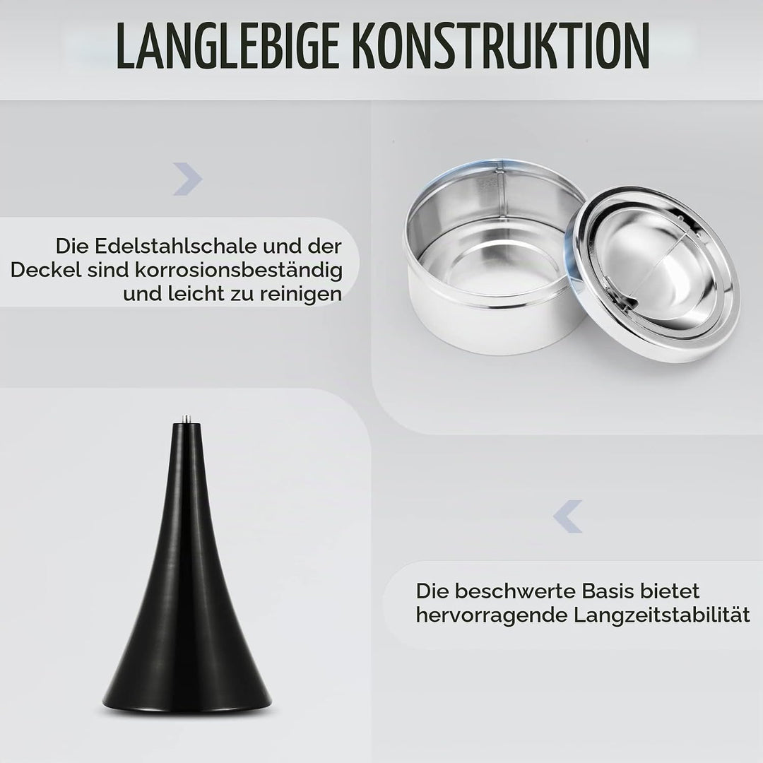 CO-Z Freistehend Aschenbecher Standaschenbecher Zigarettenschachtel mit Standfuss 55,6 cm hoch Floor
