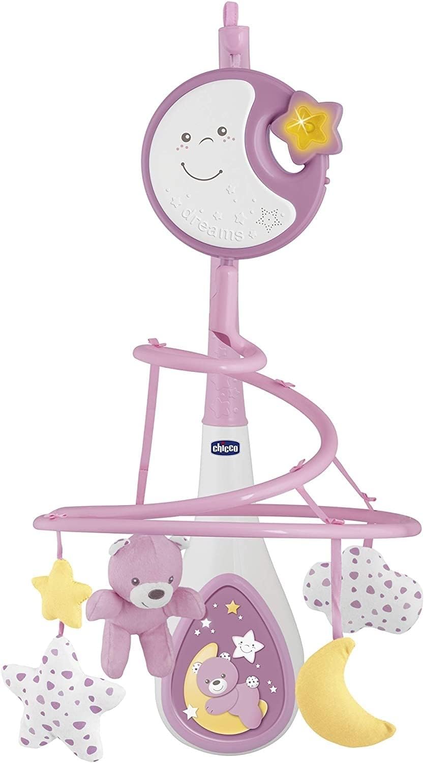 Chicco Next2Dreams Baby-Mobile mit Spieluhr für Kinderbett und Bett, 3-in-1,kompatibel mit Next2Me-K