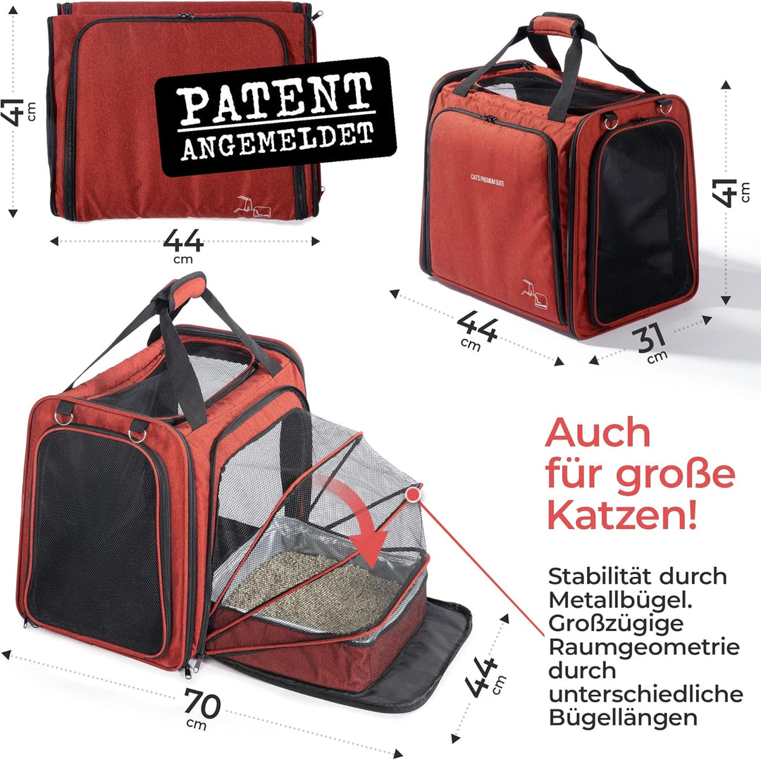 YOU DECIDE MUNICH Katzentransportbox [mit Katzenklo] Katzentransporttasche Katzentasche auch grosse