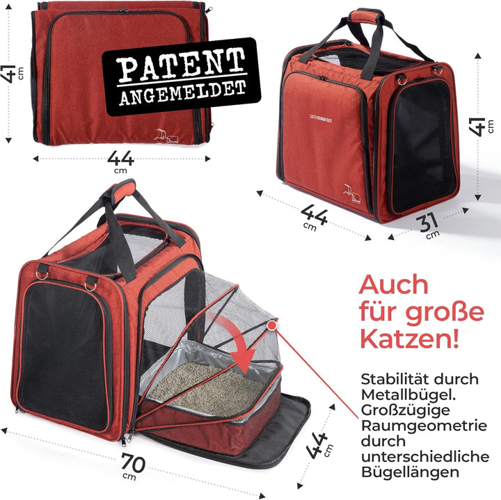 YOU DECIDE MUNICH Katzentransportbox [mit Katzenklo] Katzentransporttasche Katzentasche auch grosse