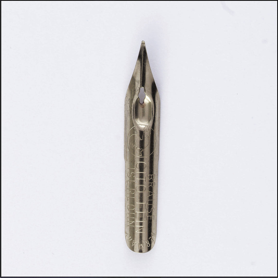Brause 46B Packung mit 100 Schreibfeder Cito Fein, 0, 3 mm, ideal für Kursivschrift und Druckschrift