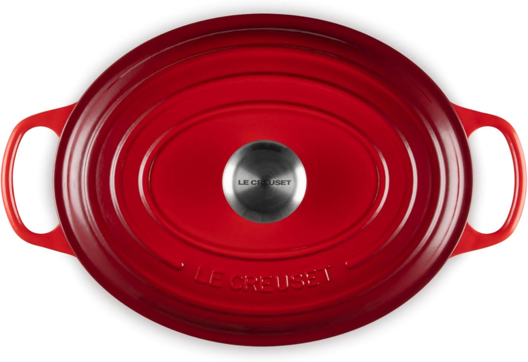 Le Creuset Signature Gusseisen-Bräter mit Deckel, Ø 29 cm, Oval, Für alle Herdarten und Induktion ge